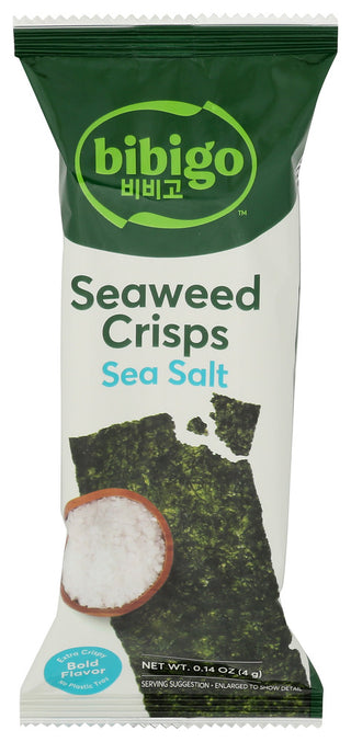 Bibigo Seaweed Crisps Sea Salt - Centre - Front