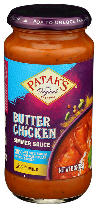 Pataks Sauce Bttr Chckn Low Fat - Centre - Front