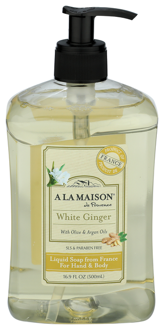 A La Maison Soap Liq White Ginger - Centre - Front