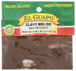 EL GUAPO GROUND CLOVES, 0.25 OZ. - No Plunge - Front