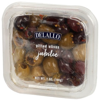 Delallo Olive Jubilee In Oil - Right - Front