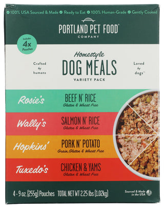 Portland Pet Food Company Dog Food Wet 4variety Pk - No Plunge - Front