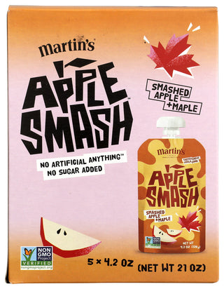 Apple Smash Applesauce Apple Mpl 5pk - No Plunge - Front