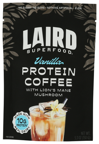 Laird Superfood Coffee Prtn Vanilla - No Plunge - Front