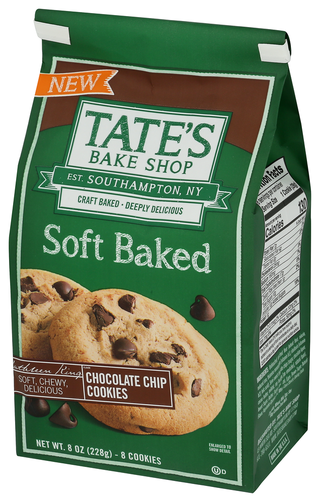 Tates Cookie Sftbkd Choc Chip - Right - Front