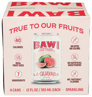 Bawi Agua Fresca Agua Frs Spk Guava 4pk - Centre - Front
