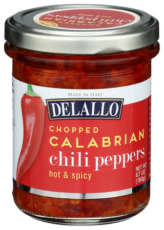 Delallo Peppers Clbrn Chili Chpd - Centre - Front