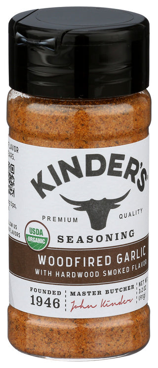 Kinders Ssng Garlic Woodfire Org - Left - Front
