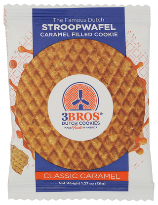 3bros Wafer Clssc Caramel Sngl - No Plunge - Front