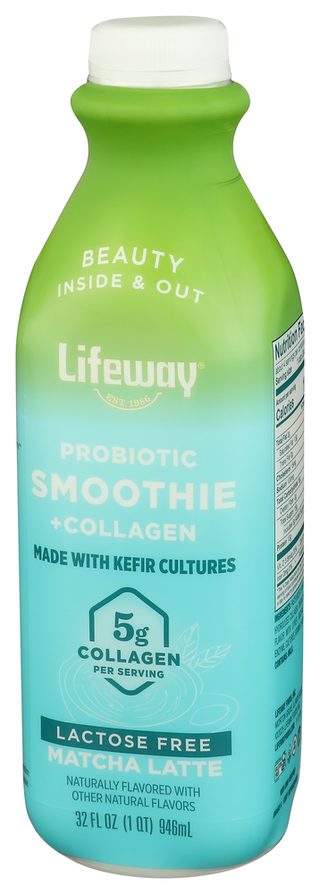 Lifeway Smoothie Matcha Latte - Right - Front
