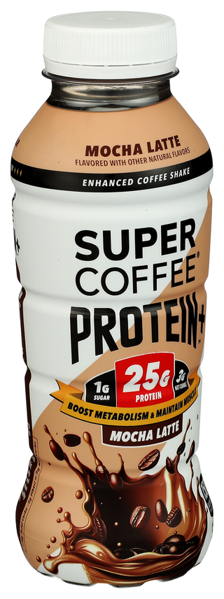 Super Coffee Protein Rtd Mocha Latte - Left - Front