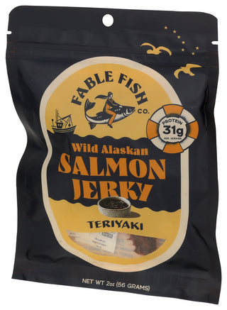 Fable Fish Co Jerky Tryki Wild Salmon - Right - Front