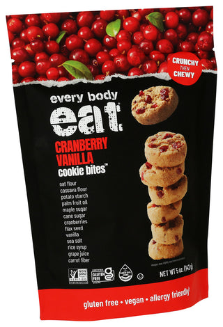 Every Body Eat Cookie Bites Cran Vanlla - Left - Front