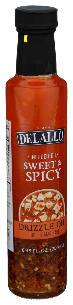 Delallo Dipping Oil Sweet Spicy - Left - Front