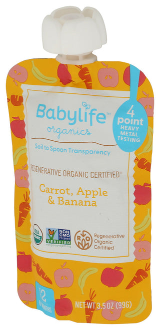 Babylife Pouch Carrot Apl Banana - Right - Front