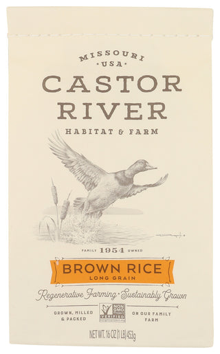 Castor River Farms Rice Brown Long Grain - Centre - Front