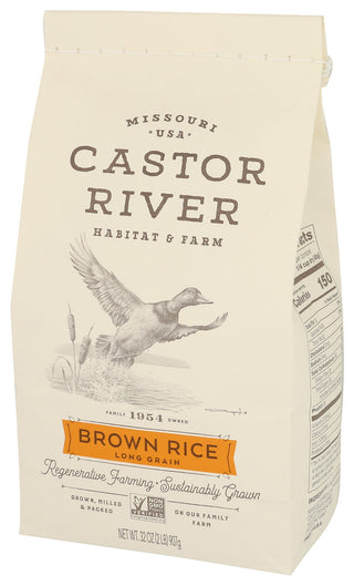 Castor River Farms Rice Brown Long Grain - Right - Front