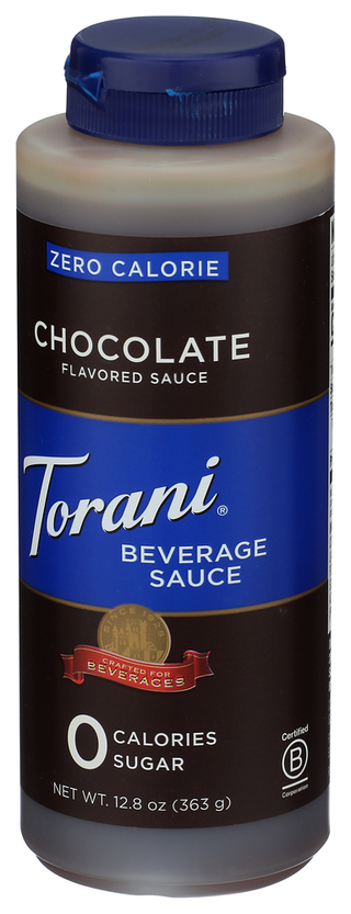 Torani Beverage Sauce 0cal Choc - Right - Front