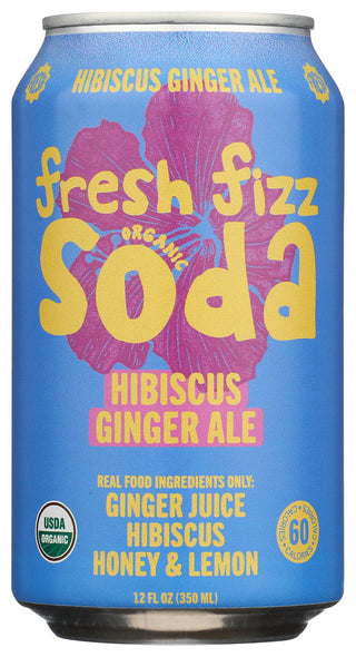Fresh Fizz Soda Org Hibscs Gngr Ale - No Plunge - Front