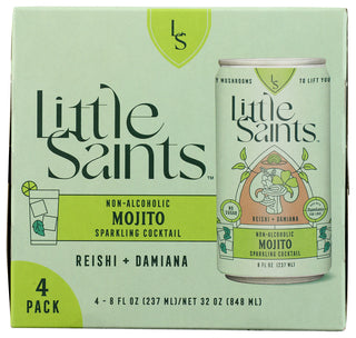 Little Saints Na Coctail Mojito 4pk - No Plunge - Front