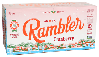 Rambler Water Sprk Cranberry 8pk - Left - Front