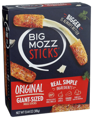 Big Mozz Mozzarella Sticks Big - Left - Front
