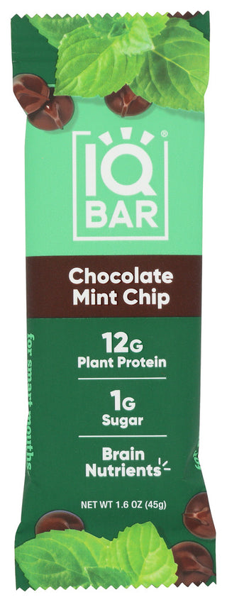 Iq Bar Bar Chocolate Chip Mint - No Plunge - Front