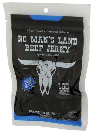 No Mans Land Jerky Beef Blk Pepper - Right - Front