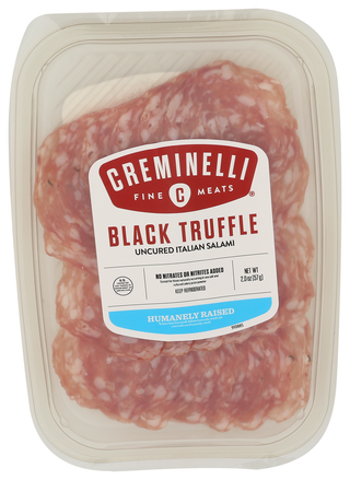 Creminelli Fine Meats Salami Blk Truffle Sliced - Centre - Front