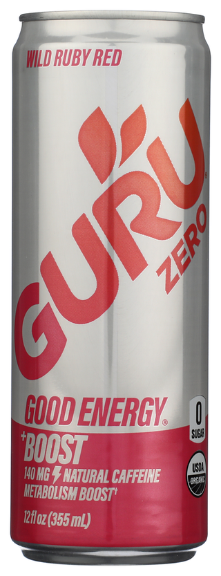 Guru Bev Enrg Zero Wld Rub Rd - No Plunge - Front