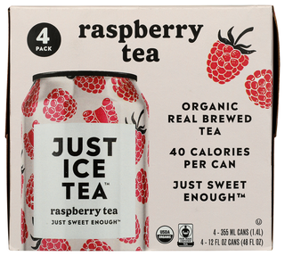 Just Ice Tea Tea Blk Rspberry Org 4pk - No Plunge - Front