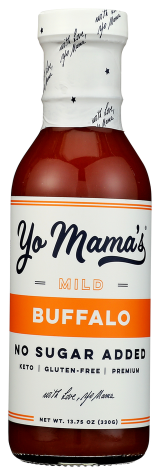 Yo Mamas Foods Sauce Buffalo Original - No Plunge - Front
