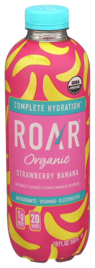 Roar Beverages Bev Strawberry Banana - Centre - Front