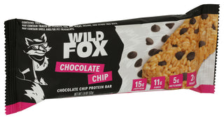 Wild Fox Bar Protein Choc Chip - Left - Front