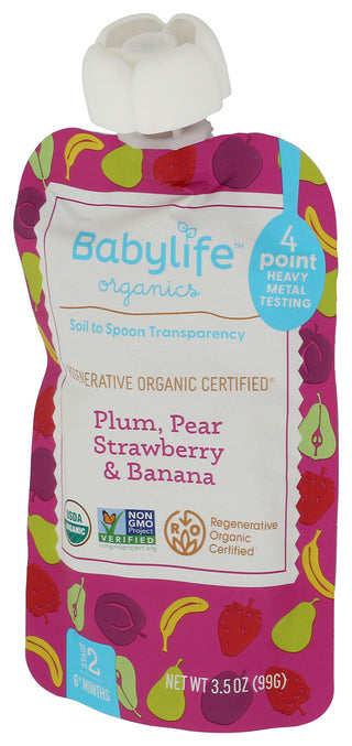 Babylife Pouch Plum Pr Strwbr Ban - Right - Front
