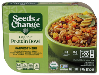 Seeds Of Change Bowl Protein Harvst Herb - Centre - Front