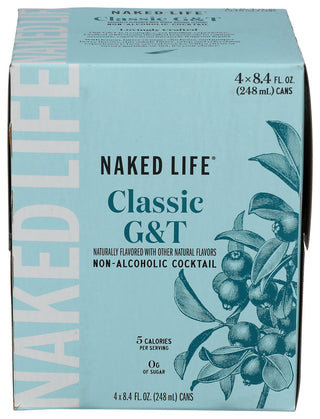 Naked Life Na Cktl Classic G&t 4pk - Centre - Front