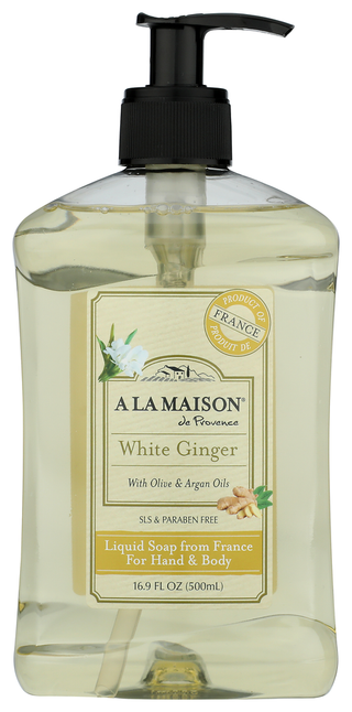A La Maison Soap Liq White Ginger - No Plunge - Front