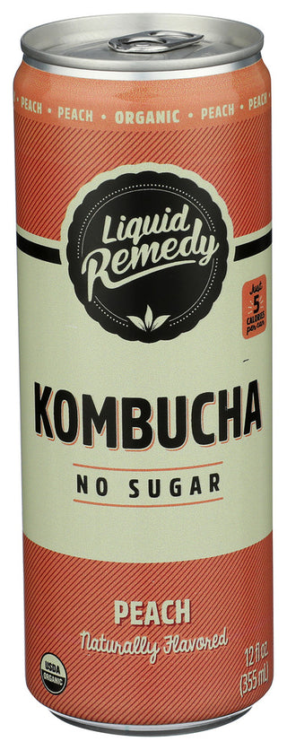 Liquid Remedy Kombucha Peach Org - Centre - Front
