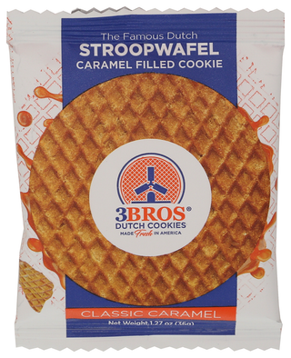 3bros Wafer Clssc Caramel Sngl - Centre - Front
