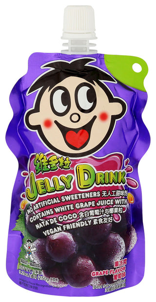 Want-want Drinks Jelly Ww Grape - Centre - Front