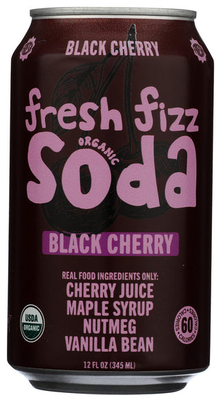 Fresh Fizz Soda Org Spk Blk Cherry - No Plunge - Front