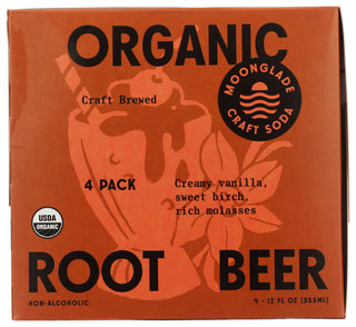 Moonglade Craft Soda Soda Root Beer Org 4pk - No Plunge - Front