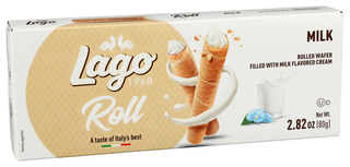 Gastone Lago Wafer Canoli Milk Crm - Left - Front
