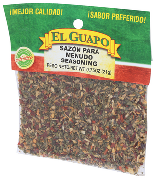 EL GUAPO MENUDO SEASONING, 0.75 OZ. - Right - Front