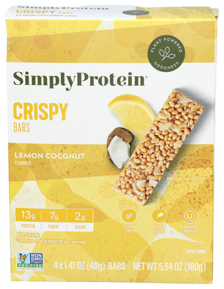 Simplyprotein Bar Snack Lemon Coco 4pk - Centre - Front