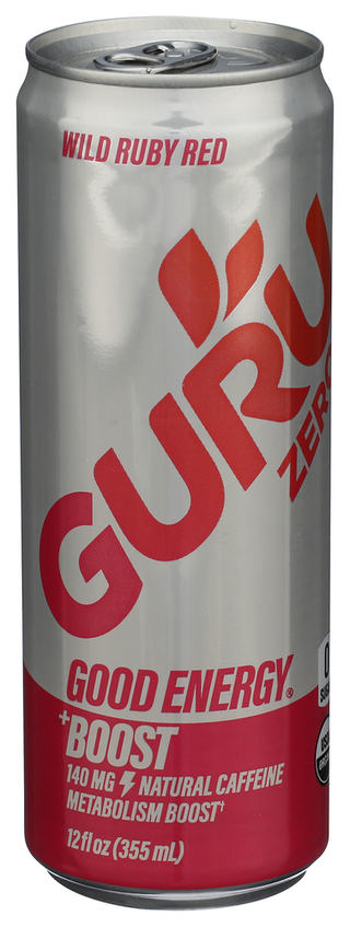 Guru Bev Enrg Zero Wld Rub Rd - Left - Front