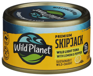 Wild Planet Tuna Wld Skpjck Lmn Ppr - Left - Front