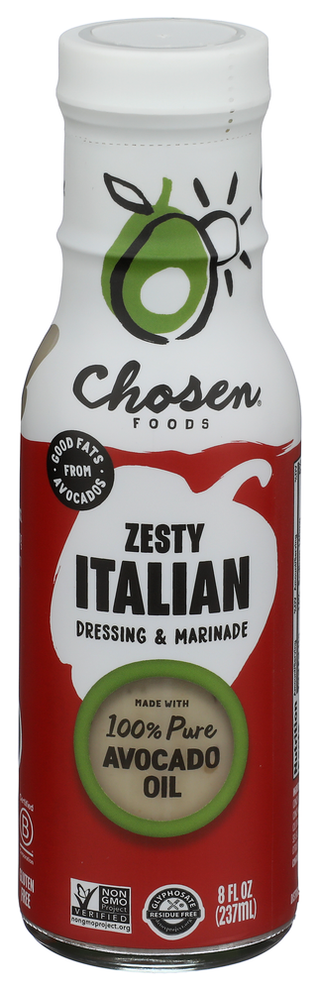 Chosen Foods Dressing Italian Zesty - Centre - Front