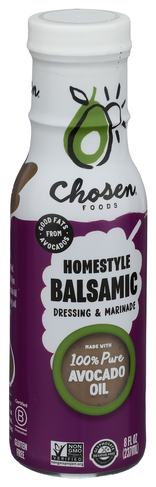 Chosen Foods Dressing Balsamic Hmstyl - Left - Front
